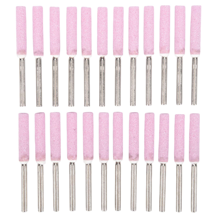 24 Pack Chainsaw Sharpener Grinding Stones for Chainsaw 3X4.8mm