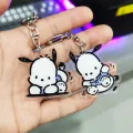 Steve Ins Cute Pacha Dog Keychain Double-sided Acrylic Phone Case Girlfriend Couple Pendant Lanyard Small Pendant New. 