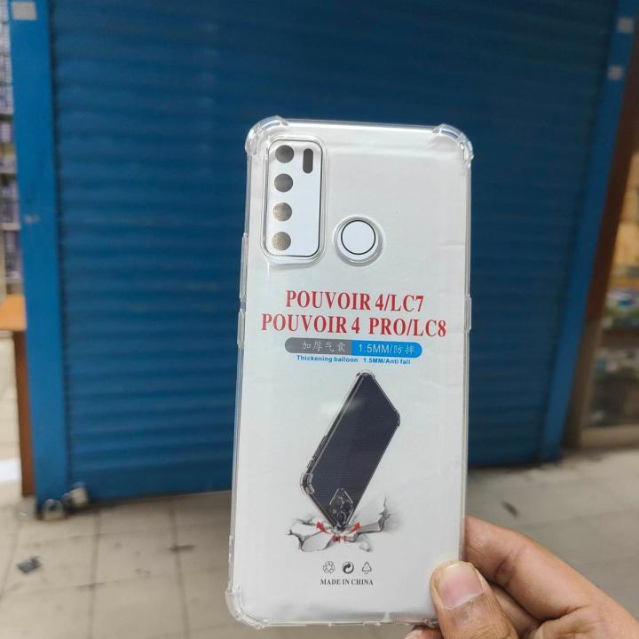 FOR  TECNO POUVOIR 4/LC7/POUVOIR 4 PRO TRANSPARENT BACK COVER
