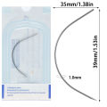 Precision Curved Body Piercing Needles Sterilized Surgical Stainless Steel Body Piercing Needles 20G/18G/16G/14G Choosable. 