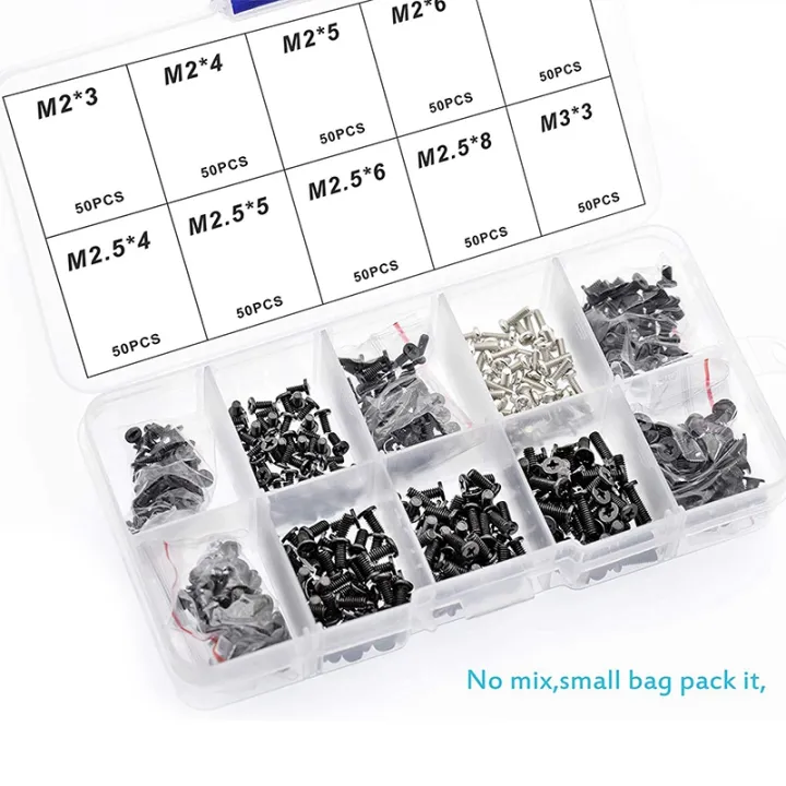 500Pcs%20M2%20M2.5%20M3%20KM%20Screw%20Flat%20Head%20Phillips%20Screws%20Notebook%20Screws%20Kit%20For%20Computer%20Small%20Screw%20-%20Image%207