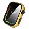 (New) Tempered Glass Film Plating PC Watch Case For Apple Watch Series 9 / 8 & 7 41mm.