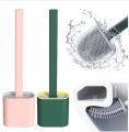 New Silicone Toilet Cleaning Brush And Holder Set.