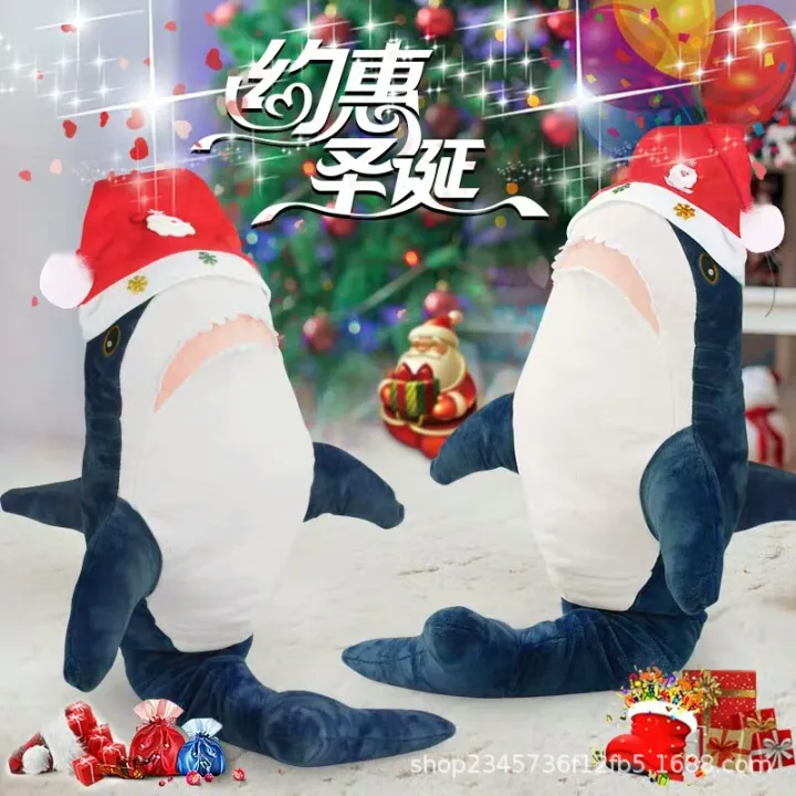 Cross-border%20cute%20ah%20woo%20shark%20pillow%20big%20shark%20doll%20plush%20toy%20doll%20birthday%20gift%20women's%20batch%20found%20goods%20-%20Image%202