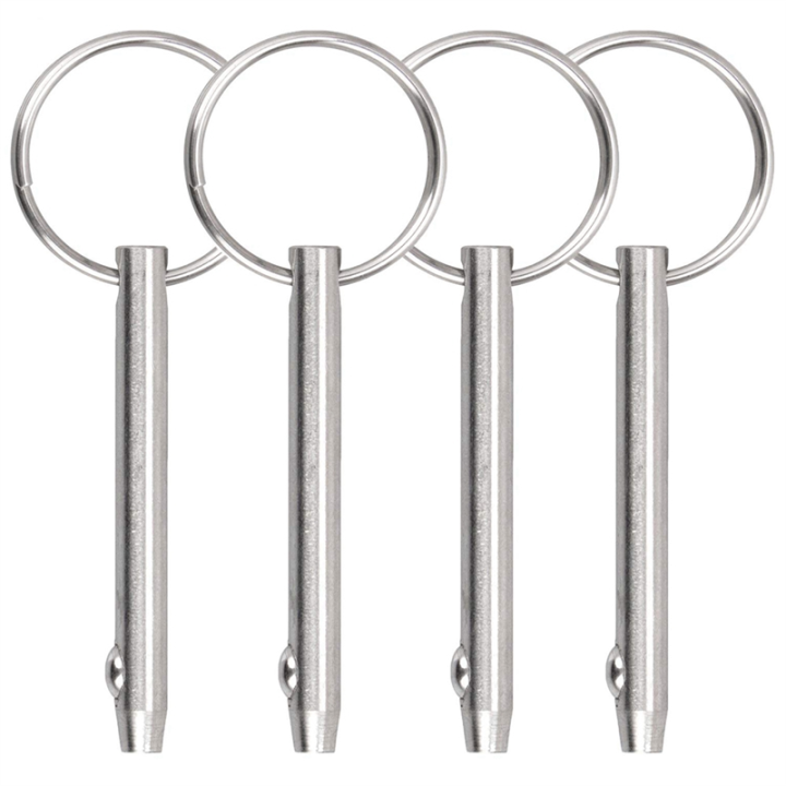 4 Piece Quick Release Pins Bimini Top Pins Diameter 1/4in(6.3mm),Overall Length 2.56inch(65mm),Marine 316 Stainless Steel Easy Install Easy To Use