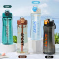 New plastic cup large-capacity space cup good-looking cup, outdoor sports water cup with straw cup. 