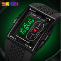 SKMEI Dual-Display Electronic Wristwatches With Luminous 30m Waterproof Mutifunctional Sports Fashion Watch For Men 2213.