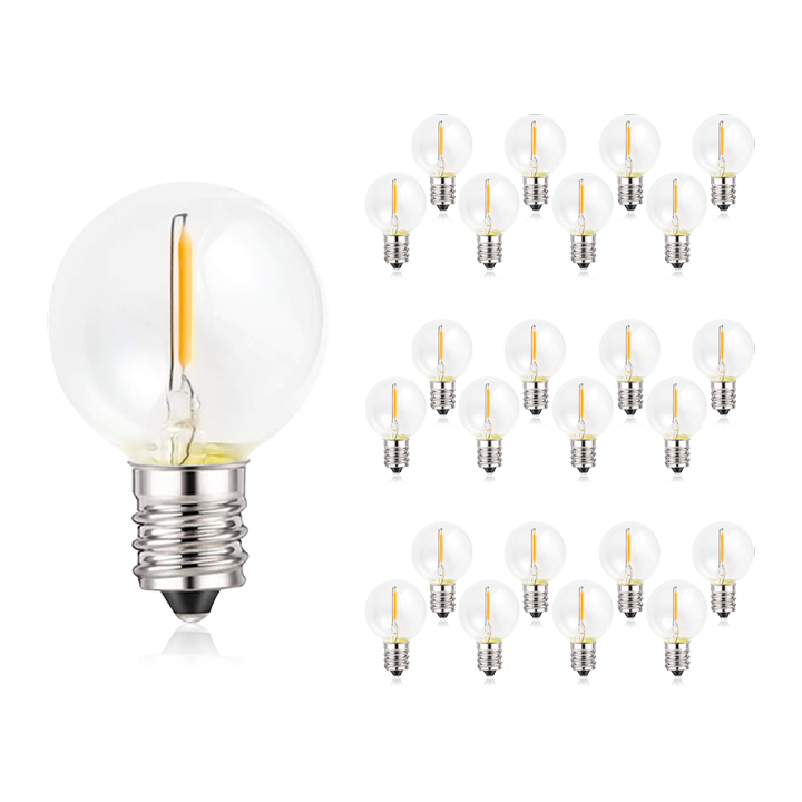 25PCS%20G40%201W%20LED%20String%20Lights%20Replacement%20Bulb%20E12%20220V%20Warm%20White%202700K%20Glass%20LED%20Light%20Bulbs%20360%20Grad%20Beam%20Angle%20Non-Dimmable--Warm%20white%202700K--E12%20220V-240V%20-%20Image%202
