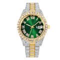 (New) men watches top luxury men's watch fashion Diamond stainless calendar mens clock auto quartz male Watch. 