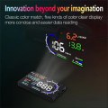AD 5.5Inch OBD2 HUD Car Black Automotive Supplies Windshield Speed with Speeding Water Temp RPM Alarm. 