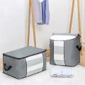 Clothes Storage Bags Foldable Blanket Storage Bins with Durable Handles Thick Fabric for Clothing. 