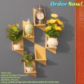 Flower Vase Self Adhesive Wall Decor (6 Pcs Stand ) Waterproof Premium Quality. 