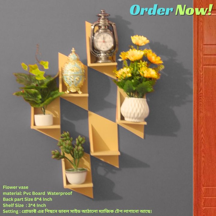 Flower%20Vase%20Without%20Flower%20,%20Punch%20Free%20Self%20Adhesive%20Wall%20Decor%20(3/6%20Pcs%201%20Set%20)%20Beautiful;%20Design%20Waterproof%20&%20Premium%20Quality%20-%20Image%202