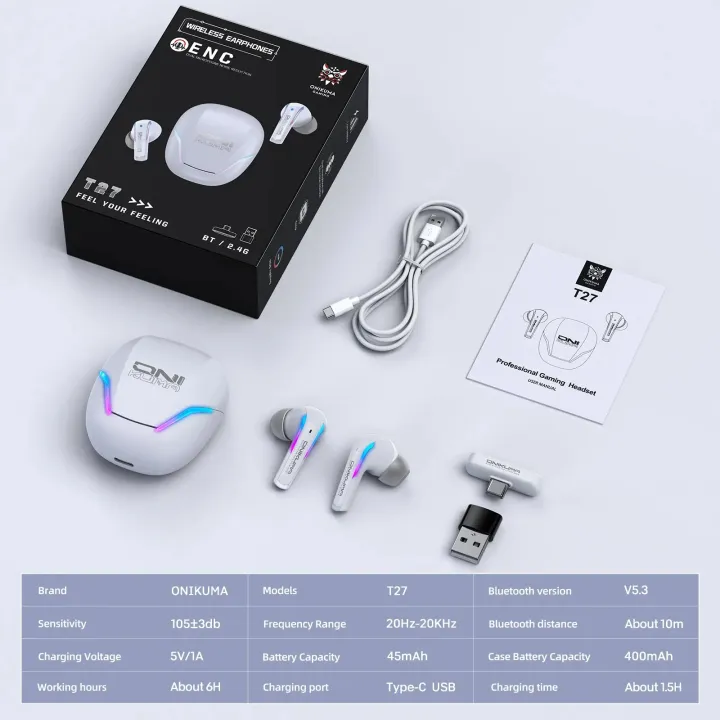 ONIKUMA%20T27%20Bluetooth%20&%202.4G%20Dual%20Mode%20Wireless%20Gaming%20Earbuds%20with%20ENC%20Mic%20%7C%20White%20-%20Image%208