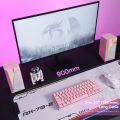 Redragon GS520 RGB Desktop Speakers, 2.0 Channel PC Stereo Speaker with 6 Colorful LED Modes, Enhanced Sound, White/Pink.
