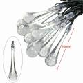 Icicle Snow Fall LED Meteor Falling Star Rain Drop Xmas String Fairy Light Bulb (Warm White).