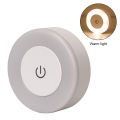 LED Touch Sensor Night Lights USB Rechargeable Magnetic Base Wall Lights Round Portable Dimming Night Lamp For Room Decor. 