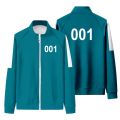 Men Digital Printing Sweatshirts Squid Game Round Six Digital 456 218 Printing Autumn Winter Sports Zipper Pocket Cardigan. 