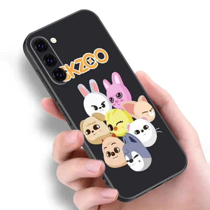 Kpop%20Stray%20kids%20S-skzoo%20Phone%20Case%20For%20Samsung%20Galaxy%20S23%20S21%20S20%20FE%20S24%20S22%20Ultra%20S10E%20S10%20S9%20S8%20Plus%20Black%20Silicone%20Cover%20-%20Image%203