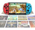 X7 PLUS 5.1 Inch Large Screen PSP Handheld Game Machine, Retro Classic Mini FC Game Player Support GBA / Arcade.