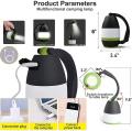 Rechargeable LED Camping Lantern Portable Upgraded Version Power Bank & Camping lamp 2 in 1 Design 6400mAh 5 Light Modes IP65 Magnet Base Free 4 Ft 3 in 1 USB Cable Camping Gifts.