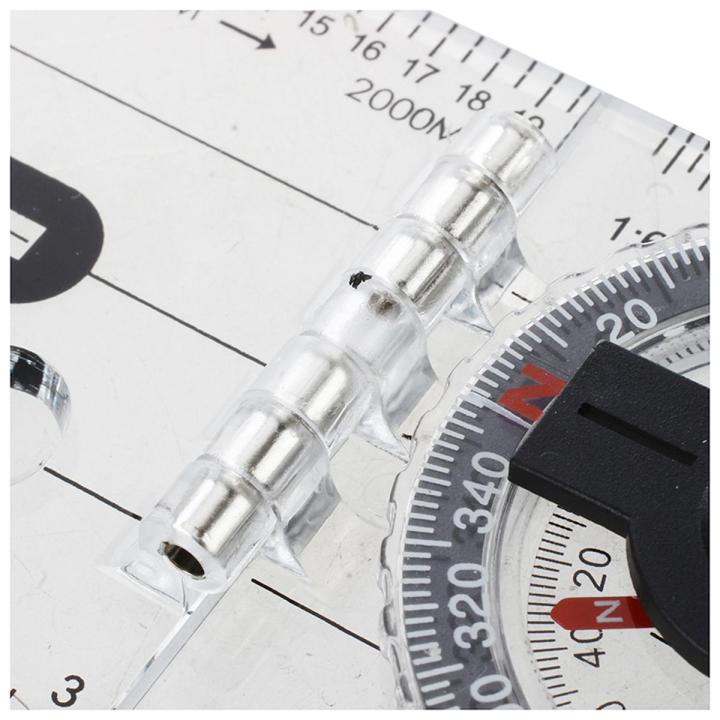 Foldable Navigation Camping Baseplate Compass Ruler Map | Daraz.com.bd