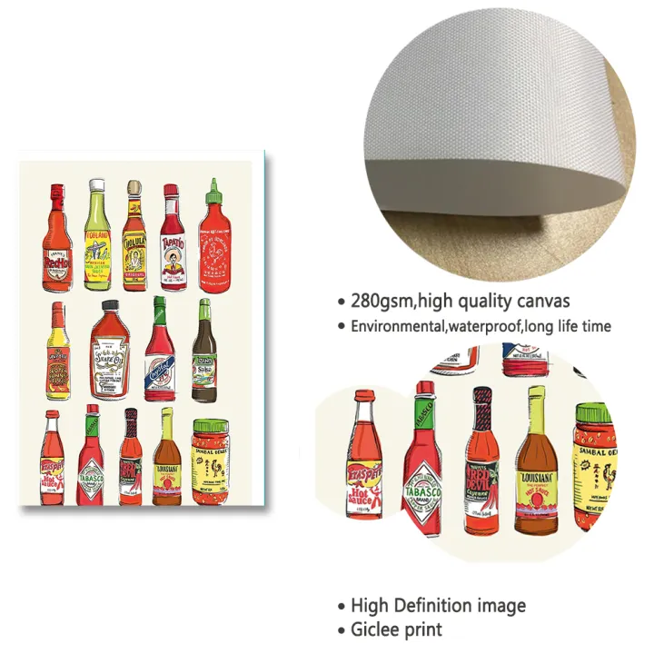 Hot%20Sauce%20Poster%20Kitchen%20Food%20Canvas%20Painting%20Color%20Wall%20Art%20Prints%20Minimalism%20Pictures%20For%20Living%20Room%20On%20The%20Wall%20Home%20Decor%20-%20Image%205