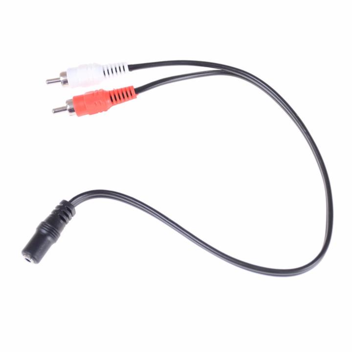flowers%203.5mm%201/8''%20Stereo%20Female%20To%202%20Male%20Rca%20Jack%20Adapter%20Aux%20Audio%20Y%20Cable%20-%20Image%202