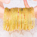 Vietnam sand gold bracelet women's long time does not fade bohemian coil hand jewelry brass imitation plating pure gold bracelet. 
