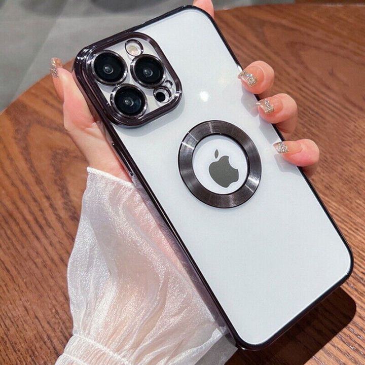 For%20Iphone%2012%20Pro%20Max%20Cover%20White%20Translucent%20Frosted%20Feel%20Color%20Borders%20Logo%20Hole%20With%20Camera%20Protection%20Clear%20Back%20Case%60%20-%20Image%202