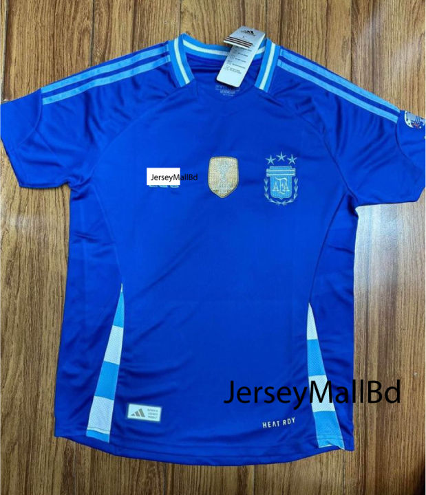 Argentina Champion team Copa America Away Jersey Half Sleeve Football  jersey 2024