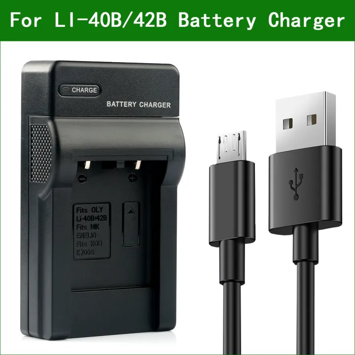 LANFULANG Camera Battery Charger LI-42B LI-40B For Olympus Stylus 550WP 700 710 720SW 725SW 730 740 750 760 770SW 7010 7030 7040