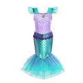 Disney Children Mermaid Tail Swimsuit Girl Beach Clothes Bikini Wreath Bathing Suit Set Swimming Party Cosplay Mermaid Costume. 