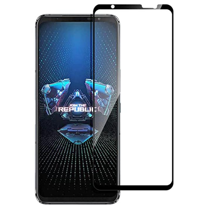Asus ROG Phone 5 _ Hd+ OG Tempered Glass Screen Protector (Full Screen Coverage)
