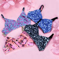4 Piece Stylish Printed stretchable bra for Women / Multi Colour / Ladies Bra / Cotton Bra for Girls / Bra for Women. 