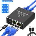 Gigabit Ethernet Switch Rj45 Splitter LAN Extension Adapter 1000Mbps 1gbps 4 Port 1 to 4 3 2 Port Network Connector for Router. 