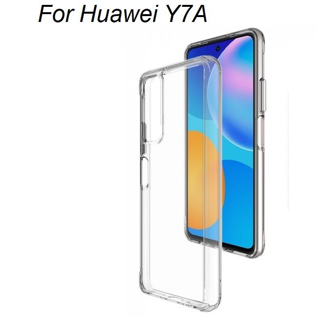 Huawei y7a Transparent Soft Flexible Clear TPU Back Case Cover