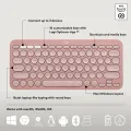 Logitech Pebble 2 Combo, Wireless Keyboard and Mouse, Quiet and Portable, Customisable, Logi Bolt, Bluetooth, Easy-Switch for Windows, macOS, iPadOS, Chrome. 