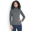 Women’s High neck sweater (Grey). 