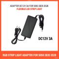 RGB Strip Light Adapter DC12V 3A Power Supply AC to DC for 5050 2835 3528 Flexible LED Strip Light - Rgb Led Strip Light - rgb light. 