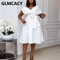 Women Solid Elegant Evening Party Dress Formal Classy Party Gowns Dress.