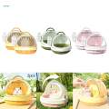 2x Hamster Carry Case Cage Small Animal Carry Case for Mice Squirrel Outdoor Yellow. 