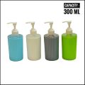 Bathroom soap dispenser hand-wash 320 ml refile bottle White Plastic Body --1Pcs & Combo Bottle Set(11.5 cm).. 