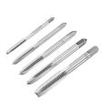5pcs Durable M3 M4 M5 M6 M8 Hand Threading Tap Set Straight Flutes Metric Thread Screw Taps High Speed Steel Uncoated. 