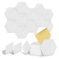 12 Pack Self Adhesive Acoustic Panels Soundproof Wall Panels,Sound Proof Foam Panels for Noise Absorbing Easy Install Easy to Use.