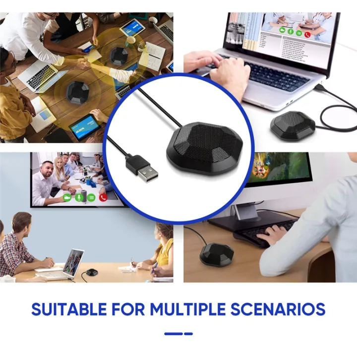 USB%20Conference%20Microphone%20360%C2%B0%20Omnidirectional%20Condenser%20Computer%20PC%20Mic%20with%20Touch%20Mute%20Plug%20&Play%20for%20PC%20Laptop%20-%20Image%202