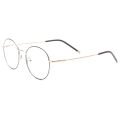 Round Metal optical frames Memory temples bridge medical eye glass smart glasses.