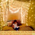 Curtain LED String Lights Garland Festival Christmas Decoration USB Remote Control Holiday Wedding Fairy Lights for Bedroom Home. 