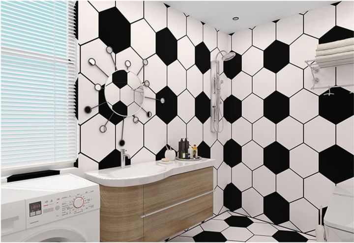 24"%20x%2079"%20Floor%20Tile%20Stickers%20Peel%20and%20Stick,%20Self%20Adhesive%20Vinyl%20Flooring%20Waterproof%20Wear-Resistant%20Shower%20Floor%20Stickers%20Floor%20-%20Image%207