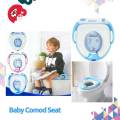 Baby Toilet Seat Safe Soft Training Seat Potty Sitting Ring with Handles Bathroom Trainer Closestool Cover. 
